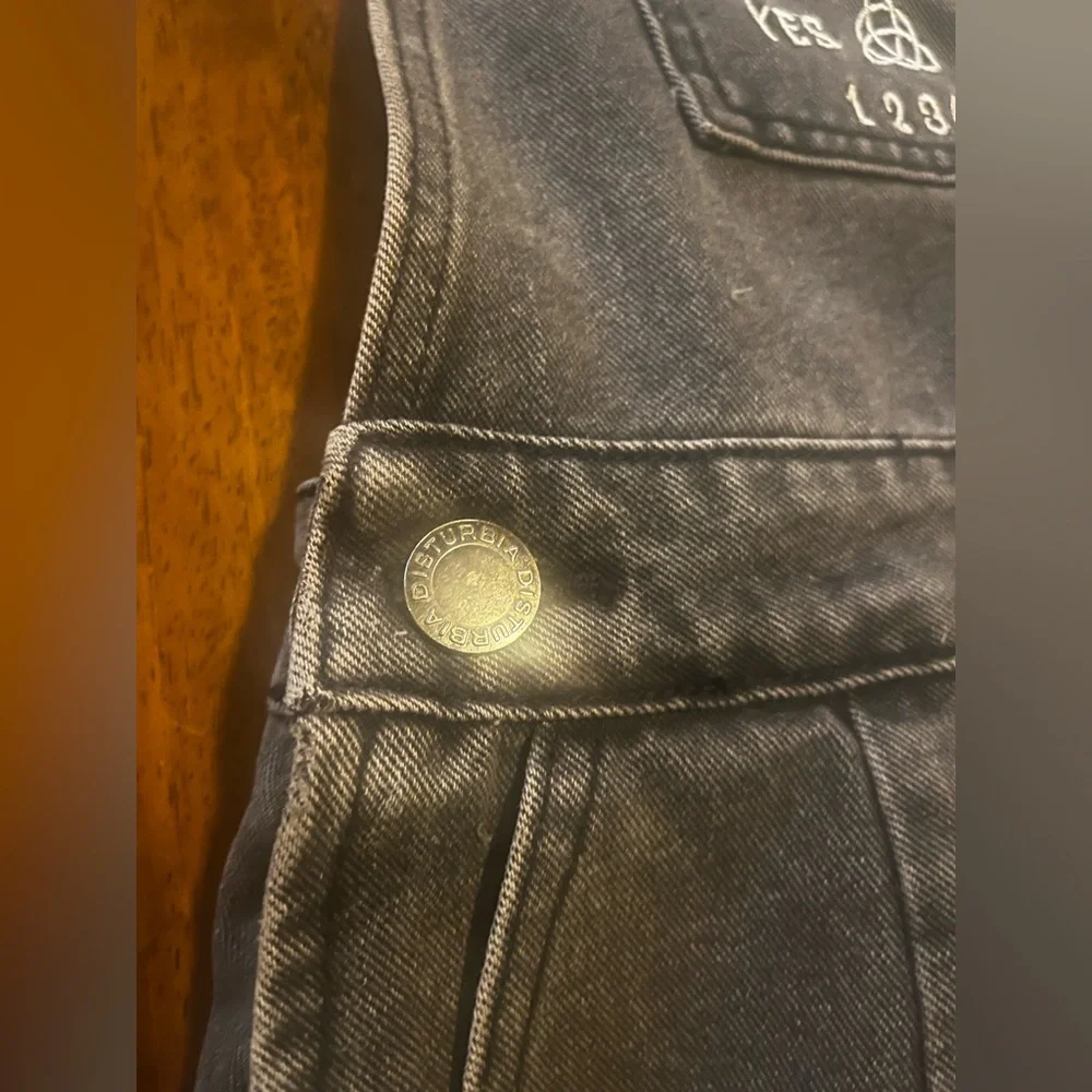 Disturbia Black Embroidered Ouija Overall Dress - Picture 2 of 11